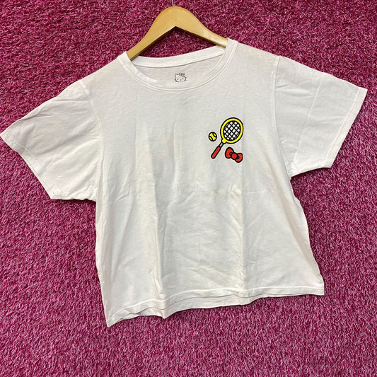 Sanrio Hello Kitty Tennis Club Cute Crop Top Large