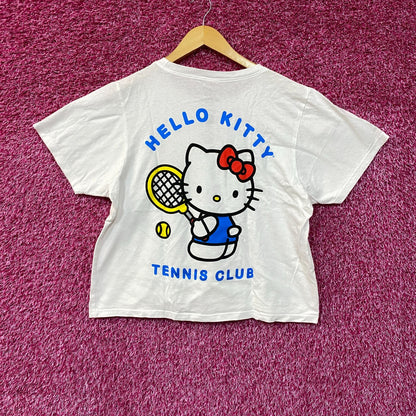Sanrio Hello Kitty Tennis Club Cute Crop Top Large