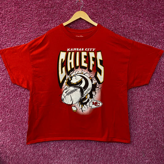 Junk Food NFL Kansas City Chiefs Break Through T-Shirt 2XL