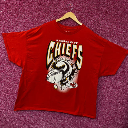 Junk Food NFL Kansas City Chiefs Break Through T-Shirt 2XL