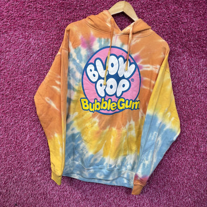 Tootsie Blow Pop BubbleGum  Candy Sunset Tie Dye Hoodie Medium