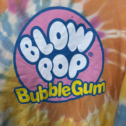 Tootsie Blow Pop BubbleGum  Candy Sunset Tie Dye Hoodie Medium