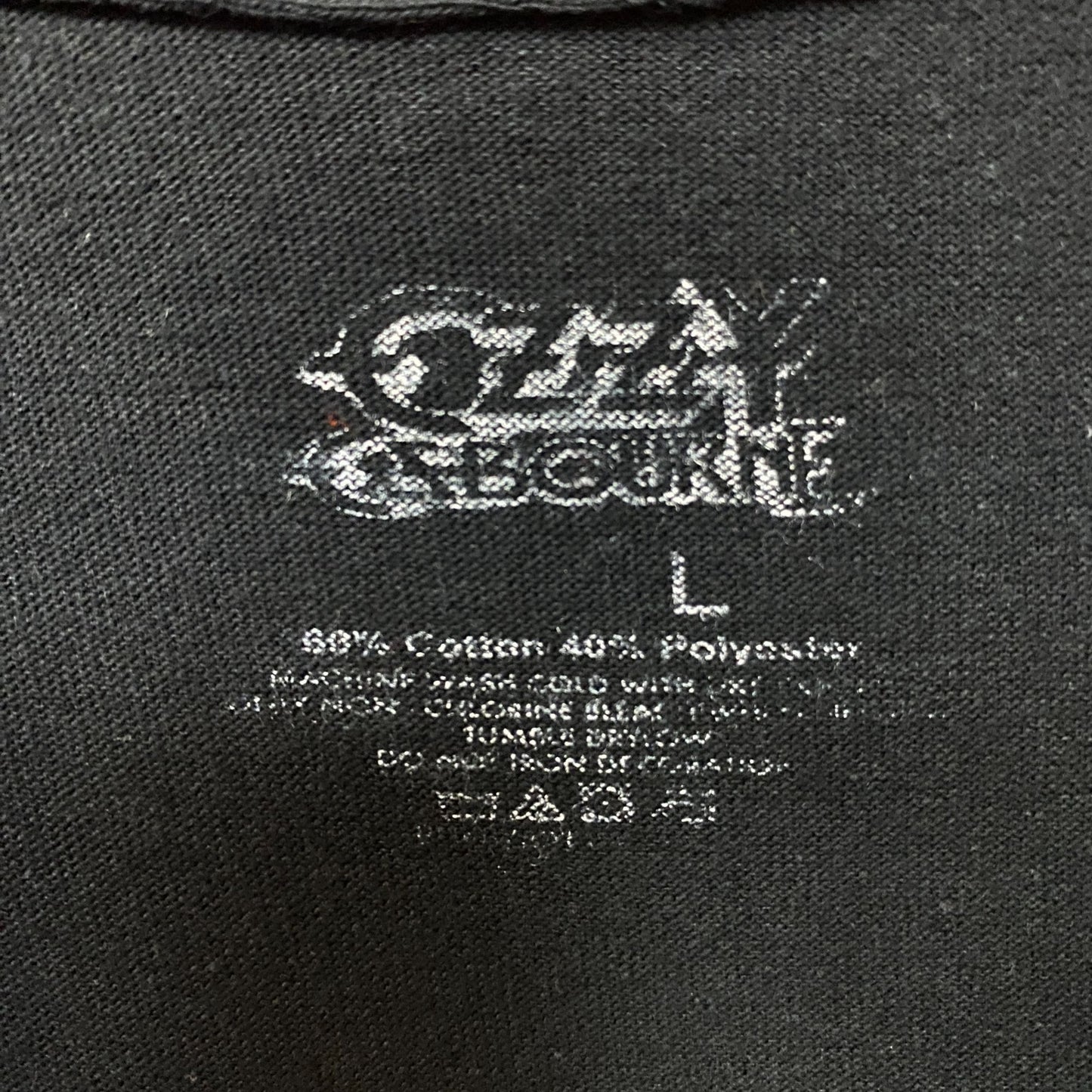 Ozzy Osbourne Crowned Skull Graphic Design T-Shirt Large