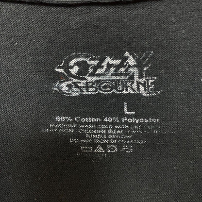 Ozzy Osbourne Crowned Skull Graphic Design T-Shirt Large