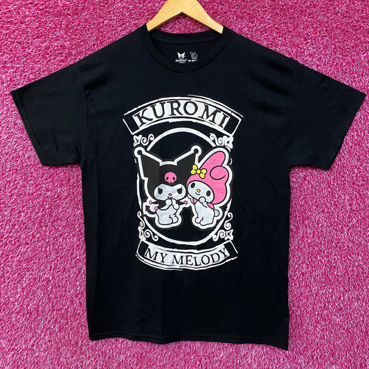 Sanrio Kuromi and My Melody Kawaii T-Shirt Large