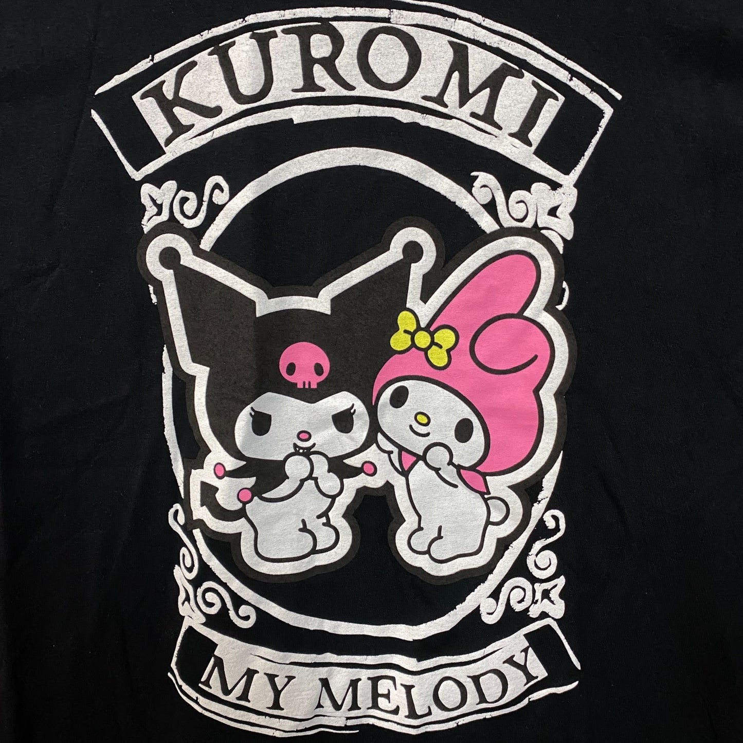 Sanrio Kuromi and My Melody Kawaii T-Shirt Large
