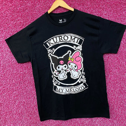 Sanrio Kuromi and My Melody Kawaii T-Shirt Large
