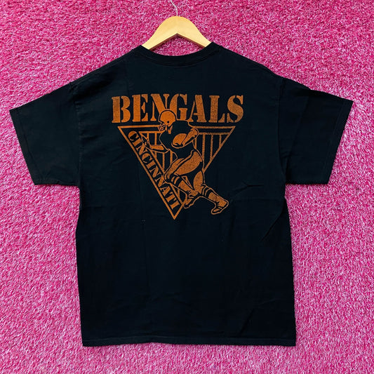 Junk Food Clothing Cincinnati Bengals Drive Graphic T-Shirt Medium