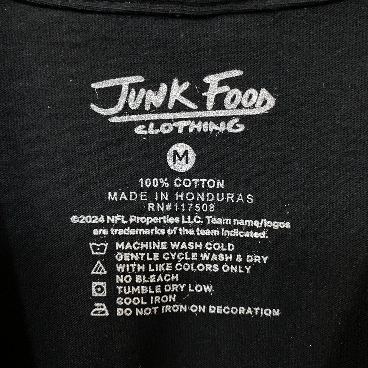 Junk Food Clothing Cincinnati Bengals Drive Graphic T-Shirt Medium