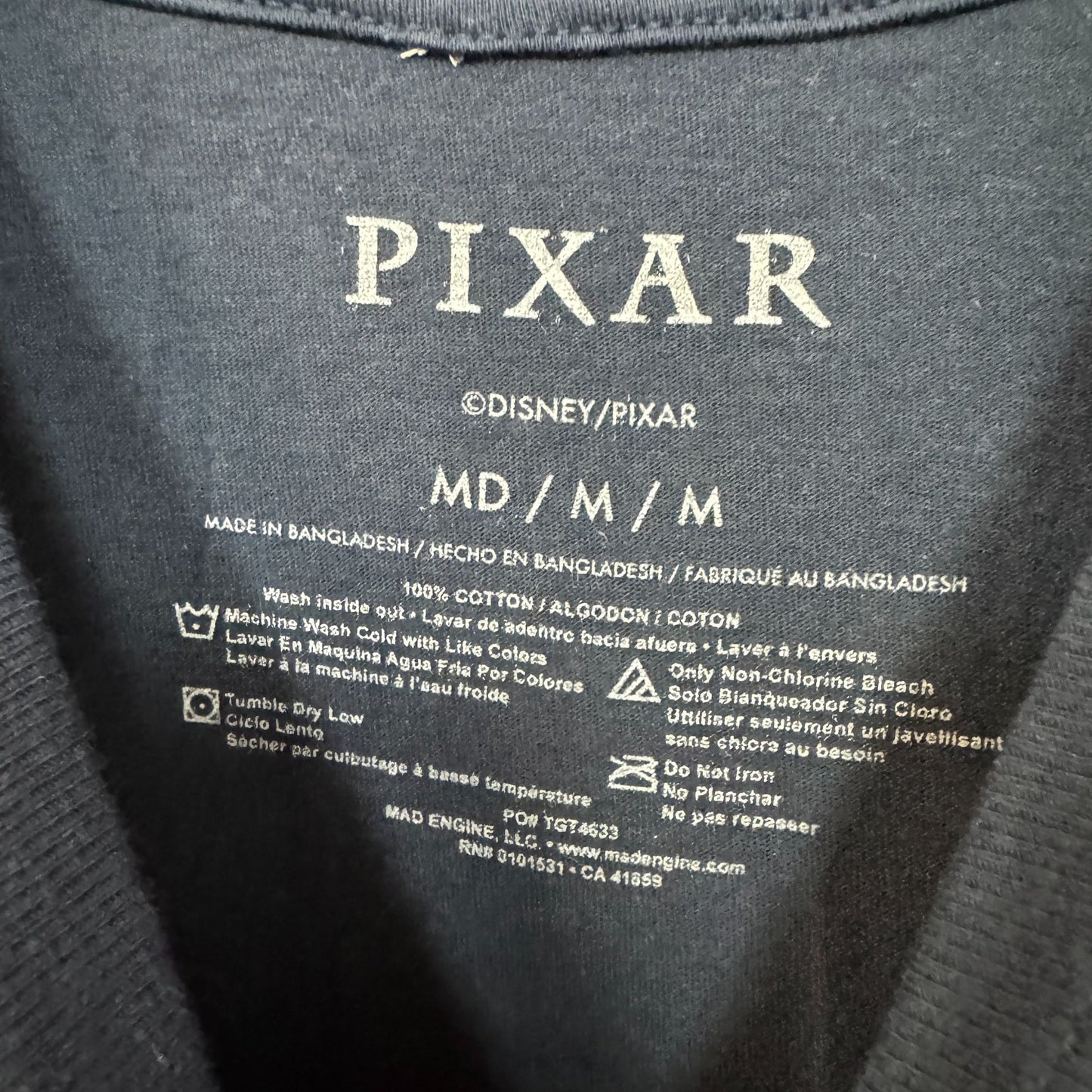 Pixar Characters T-shirt size medium