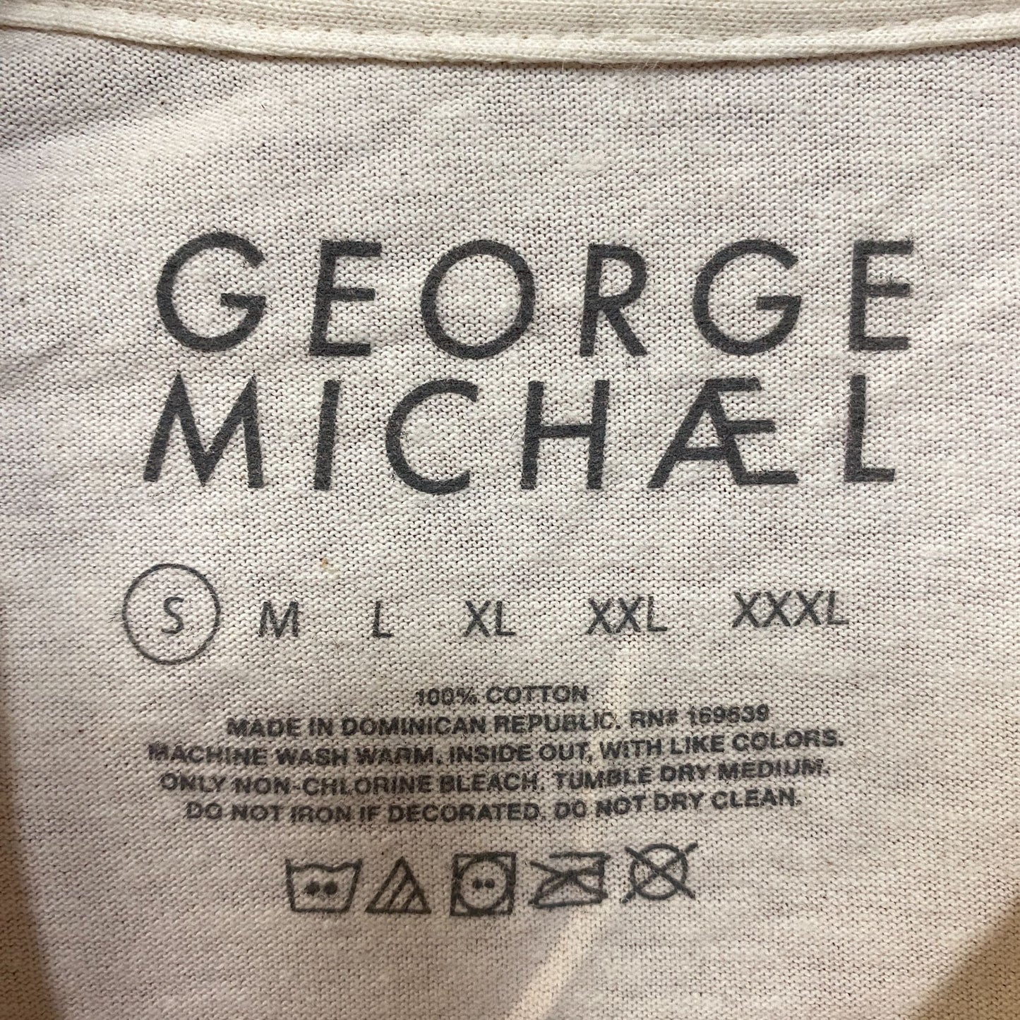 George Michael Last Christmas Portrait T-Shirt Small