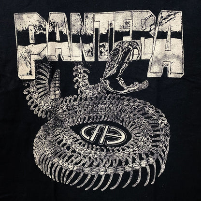 Pantera Cowboys From Hell Snake Skeleton Heavy Metal Graphic T-Shirt Small