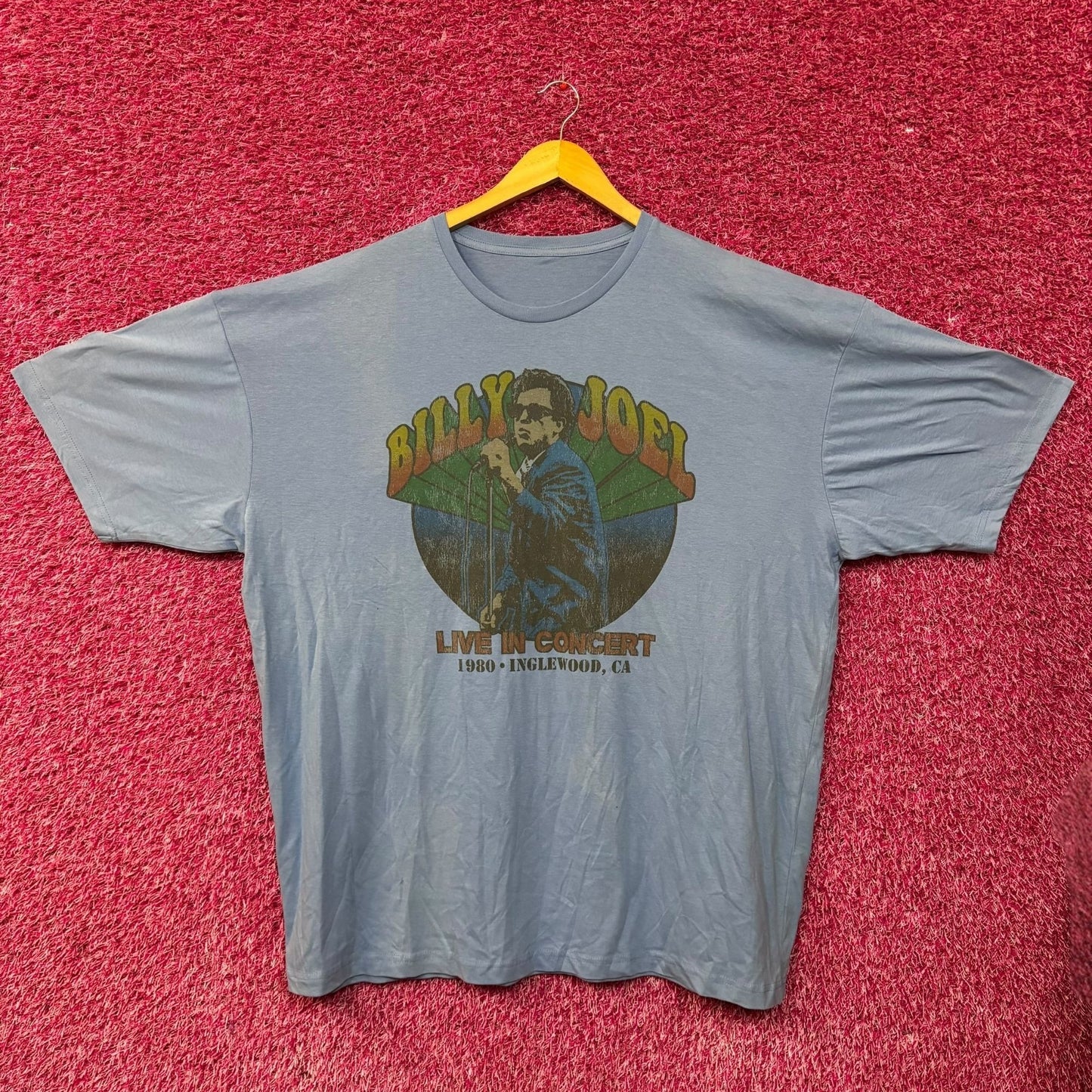 Billy Joel Live In Inglewood 1980 T-Shirt 3XL