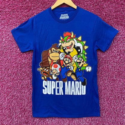 Nintendo Super Mario Brothers Game Characters T-Shirt Small