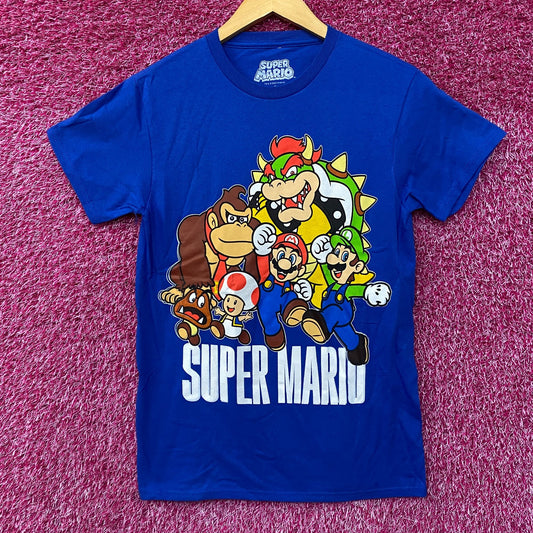 Nintendo Super Mario Brothers Game Characters T-Shirt Small