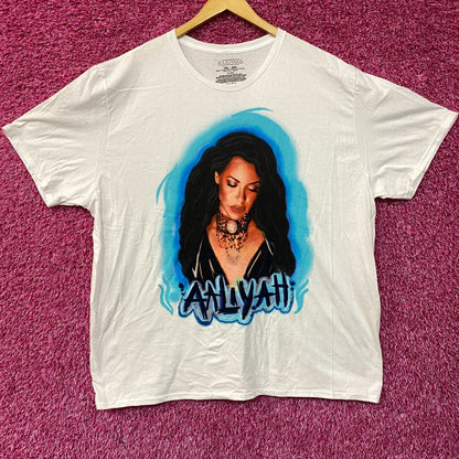 Aaliyah Airbrush Queen of Urban Pop Self-titled Album T-Shirt 3XL