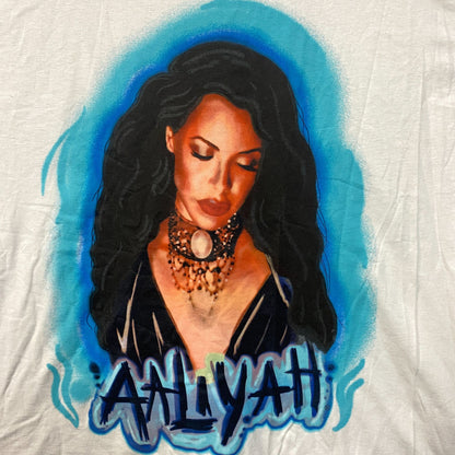 Aaliyah Airbrush Queen of Urban Pop Self-titled Album T-Shirt 3XL