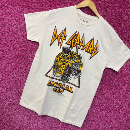 Def Leppard Animal 1987 Americana Tattoo Heavy Metal Tee M
