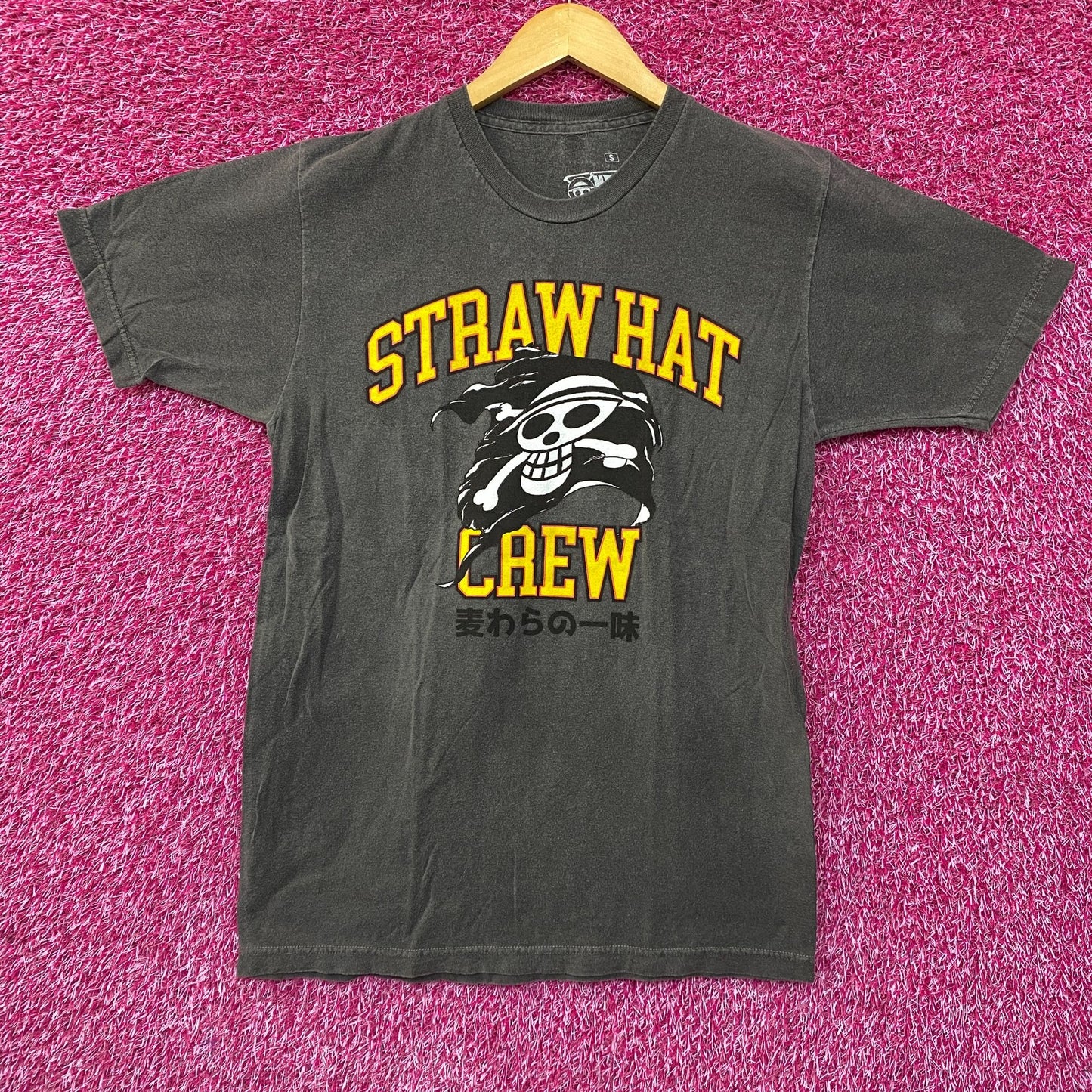 One Piece Straw Hat Crew Jolly Roger Logo Anime T-Shirt Small