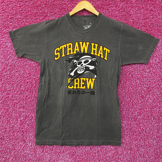 One Piece Straw Hat Crew Jolly Roger Logo Anime T-Shirt Small