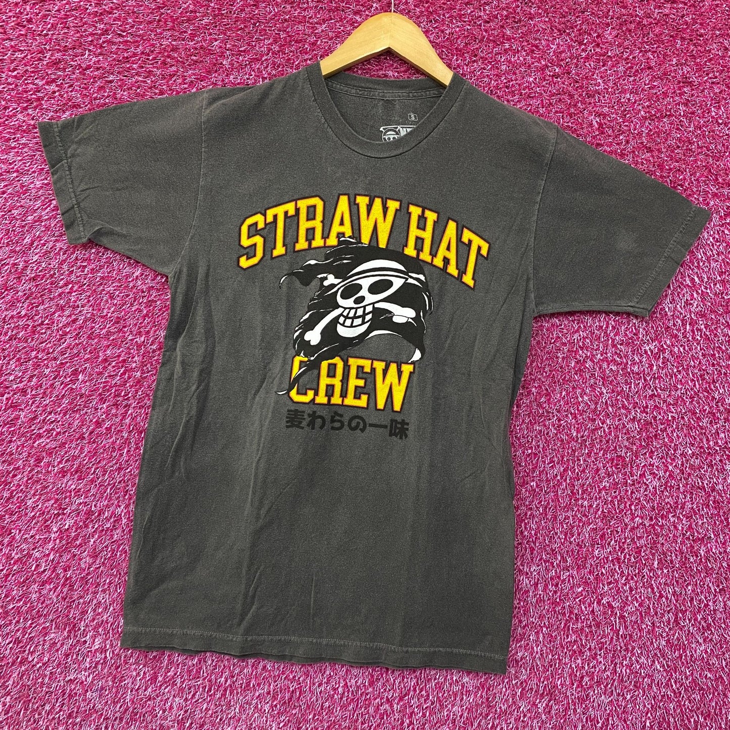 One Piece Straw Hat Crew Jolly Roger Logo Anime T-Shirt Small