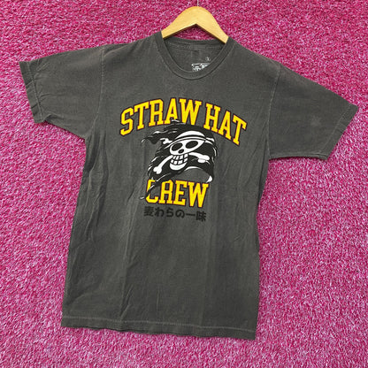 One Piece Straw Hat Crew Jolly Roger Logo Anime T-Shirt Small