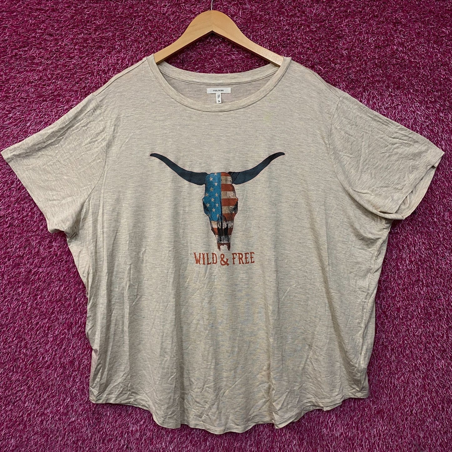 Maurices Americana Wild & Free Graphic T-Shirt 3XL