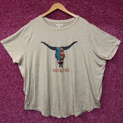 Maurices Americana Wild & Free Graphic T-Shirt 3XL