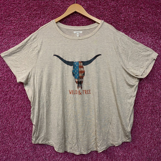 Maurices Americana Wild & Free Graphic T-Shirt 3XL