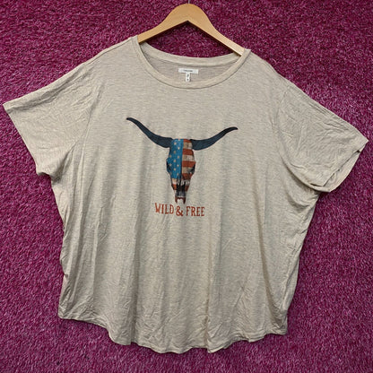 Maurices Americana Wild & Free Graphic T-Shirt 3XL