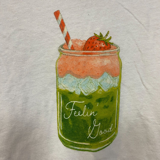 Junk Food Feelin Goof Matcha Graphic Crop Top Large