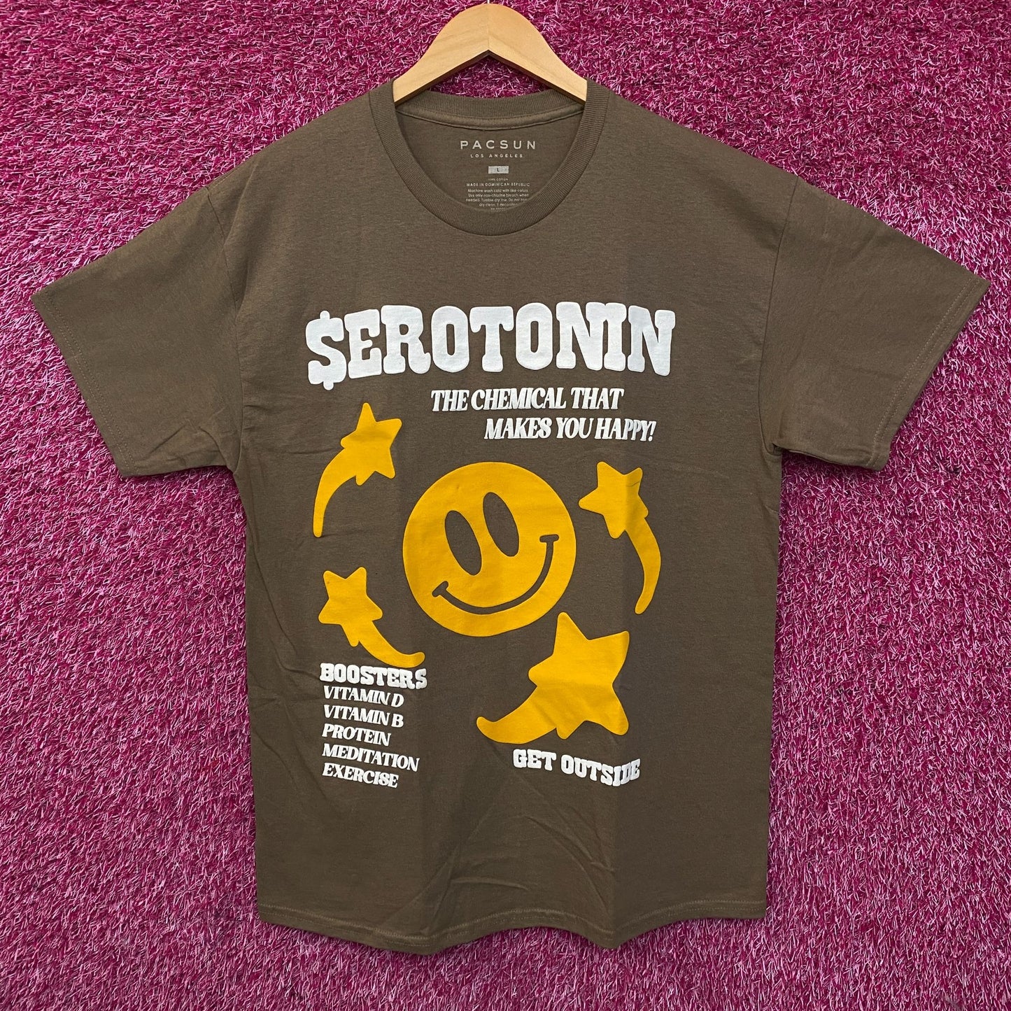 Pacsun Serotonin Retro Style Graphic T-Shirt Large