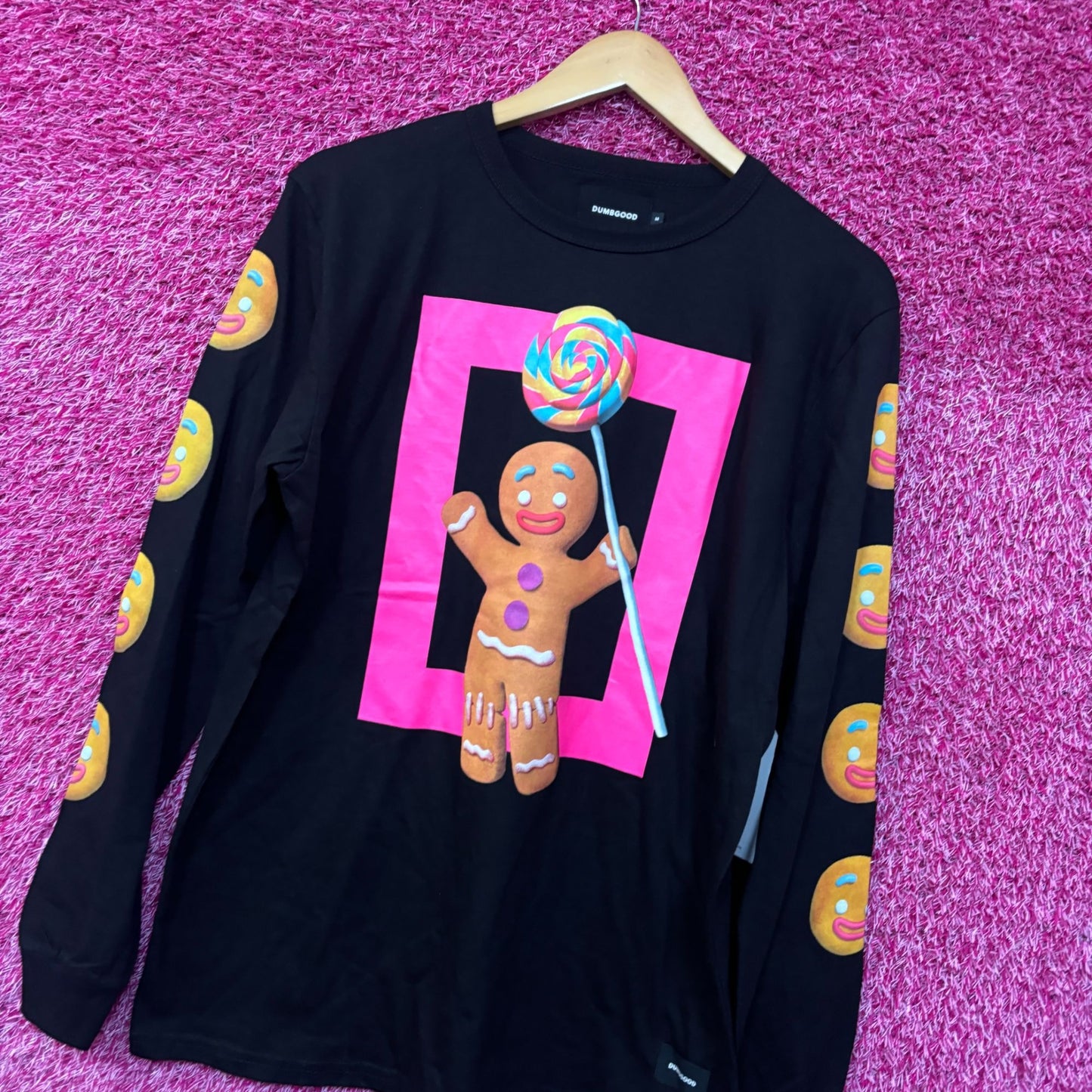 Shrek dumb-good gingerbread man long sleeve new with tags Medium