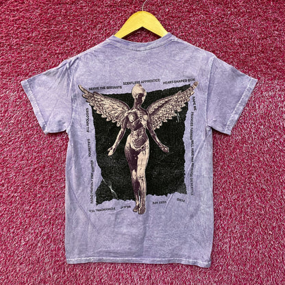 Nirvana In Utero Album Art & Track-listing Grunge Band Tee S