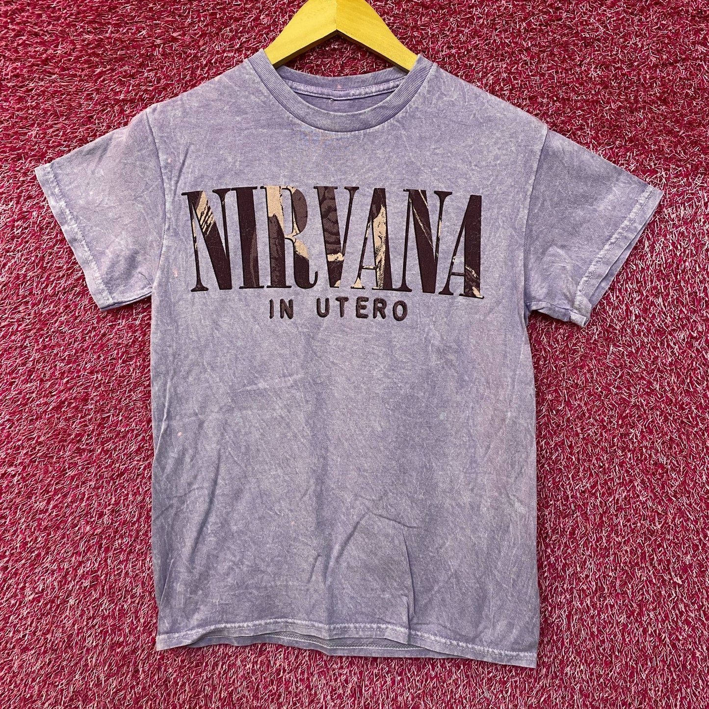 Nirvana In Utero Album Art & Track-listing Grunge Band Tee S