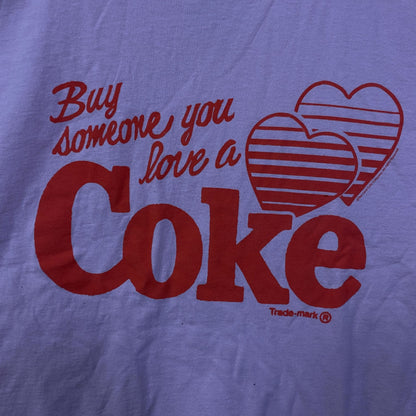 Coca-Cola Share Hearts Coke Pink Graphic T-Shirt Medium