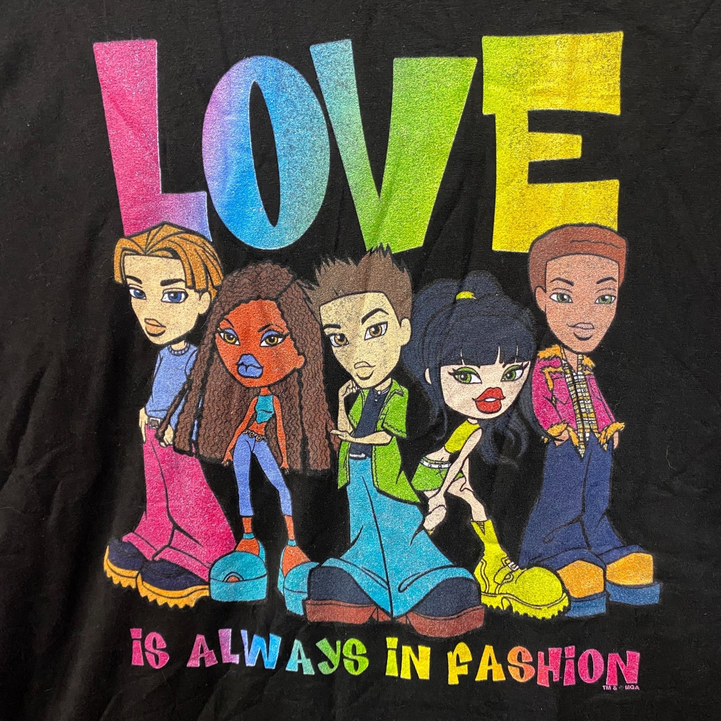 Bratz Love Is Always In Fashion Rainbow Graphic Design T-Shirt XL