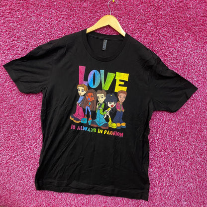 Bratz Love Is Always In Fashion Rainbow Graphic Design T-Shirt XL