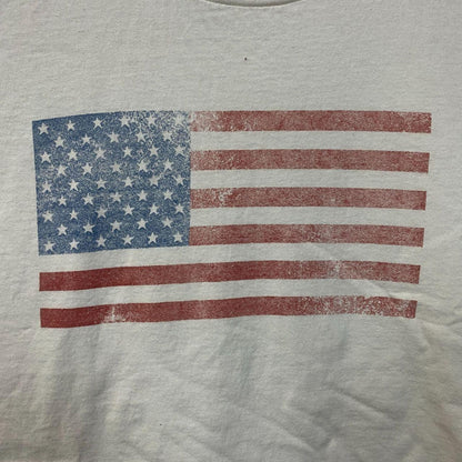 Junk Food Brand Distressed American Flag Graphic T-Shirt 2XL