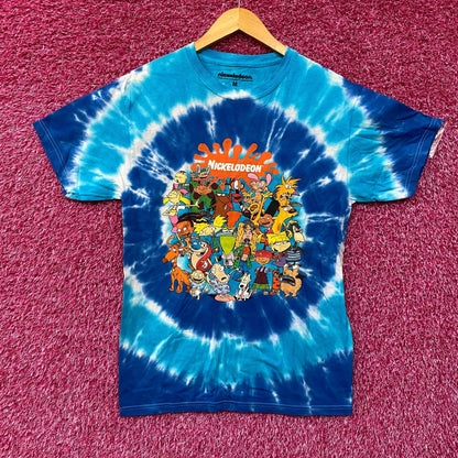Nickelodeon 90's Cartoon Characters Tie Dye T-Shirt Medium