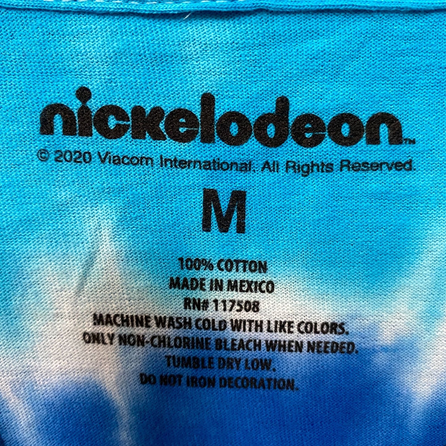 Nickelodeon 90's Cartoon Characters Tie Dye T-Shirt Medium
