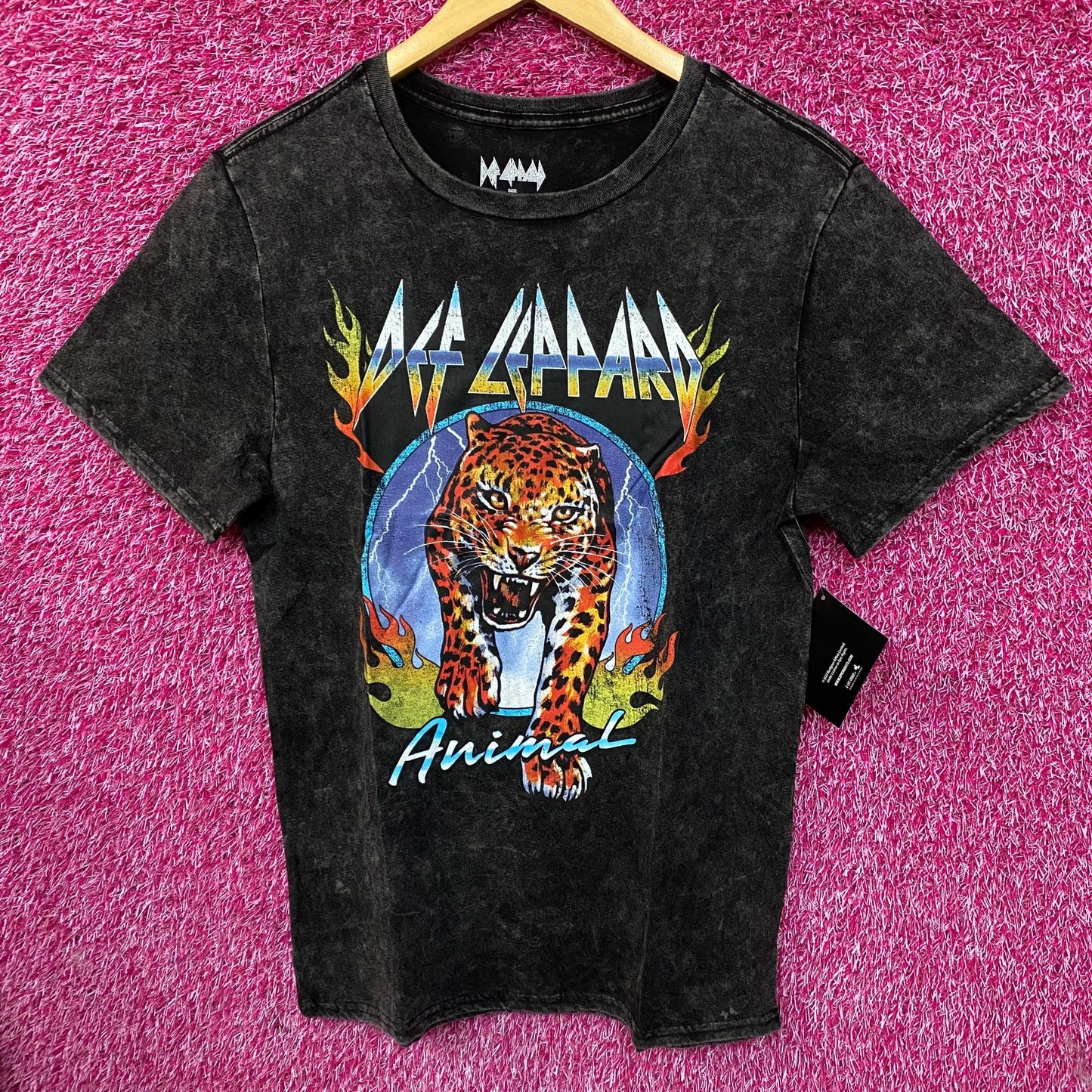 Def Leppard Animal Hysteria Heavy Metal Band T-Shirt Medium