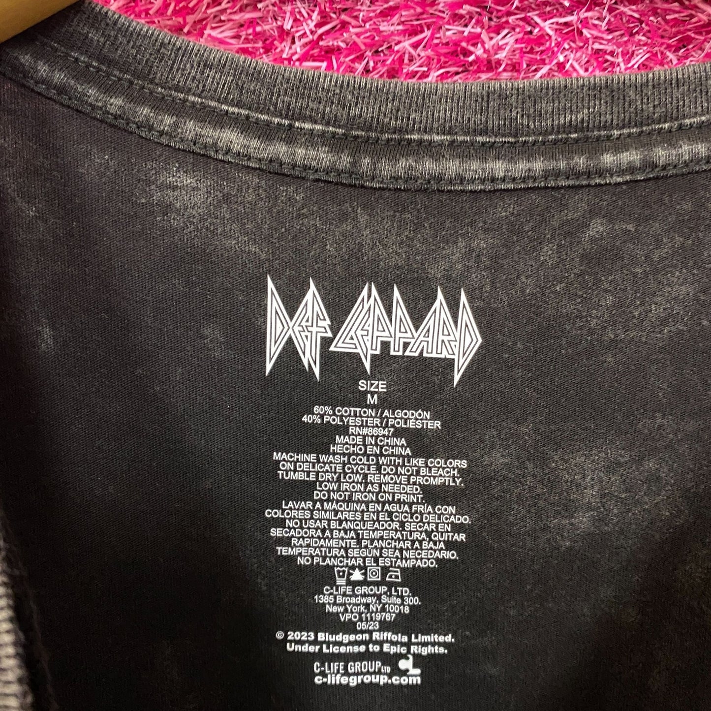 Def Leppard Animal Hysteria Heavy Metal Band T-Shirt Medium