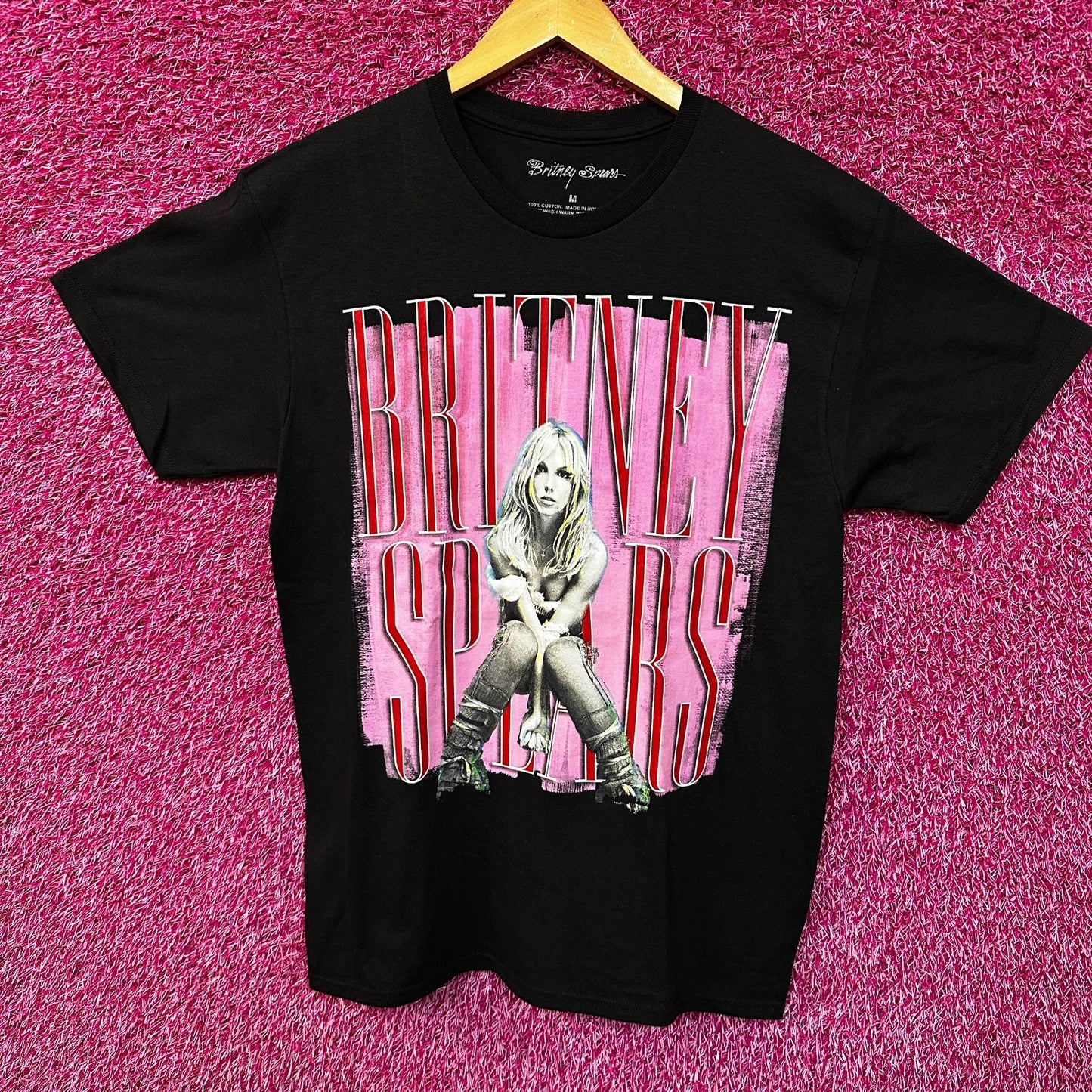 Britney Spears Pop Star Black Tshirt size Medium
