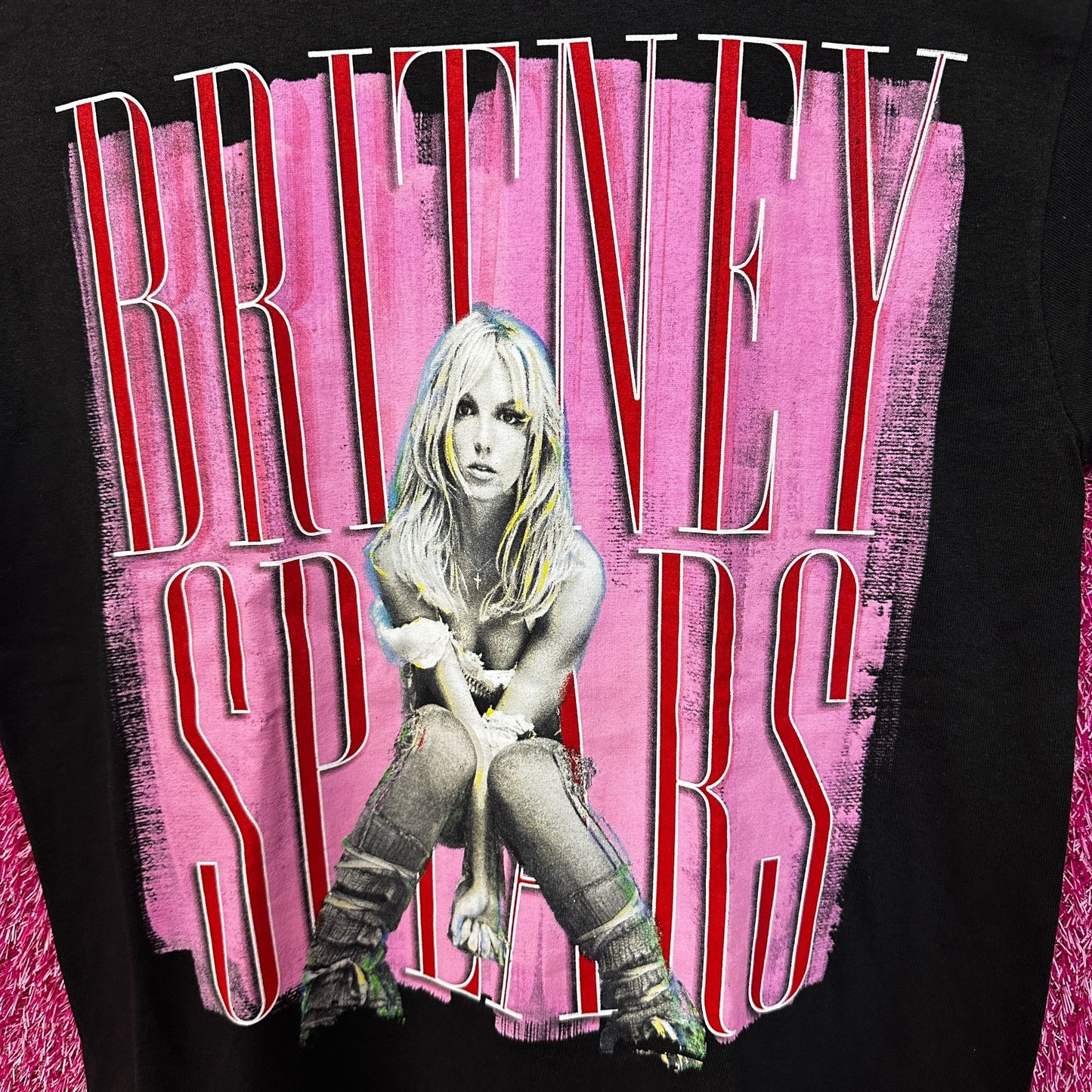 Britney Spears Pop Star Black Tshirt size Medium