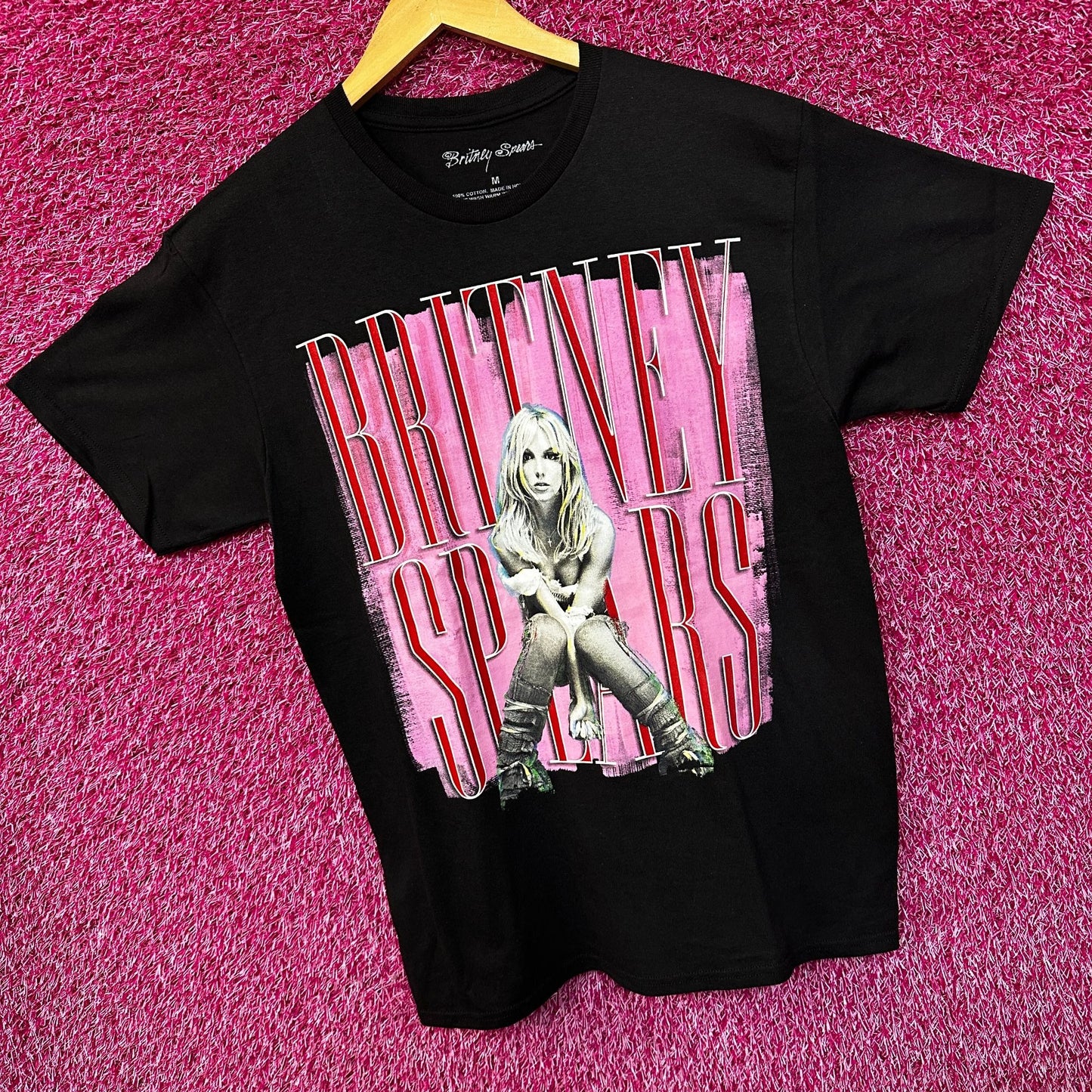 Britney Spears Pop Star Black Tshirt size Medium