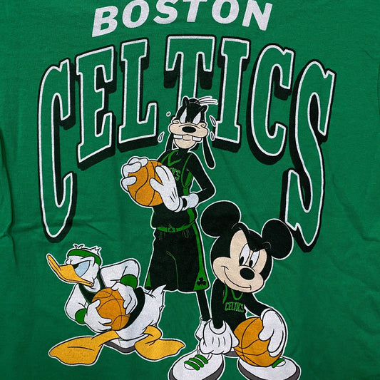 Junk Food Kelly Green Boston Celtics Disney Mickey Squad T-Shirt XS
