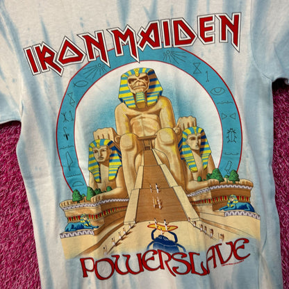 Iron Maiden Powerslave Album Art Heavy Metal Band Tie Dye S