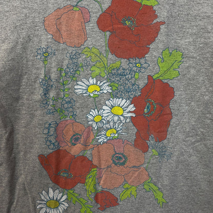 Junk Food Flowers Cotton Graphic T-Shirt Small