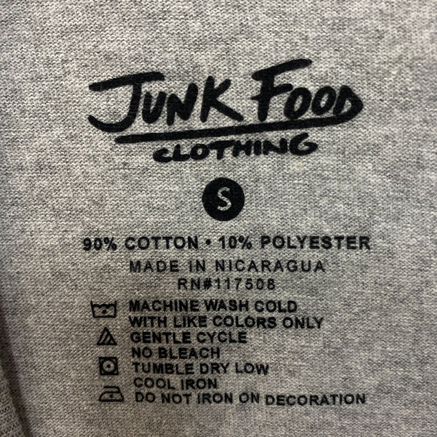 Junk Food Flowers Cotton Graphic T-Shirt Small